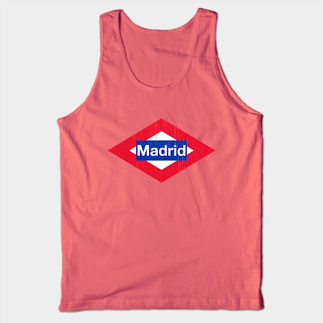 Madrid Metro Tank Top by ruben vector designs